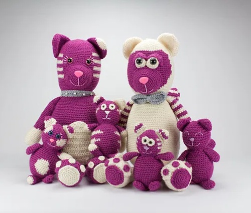 Kitty cat family crochet a long