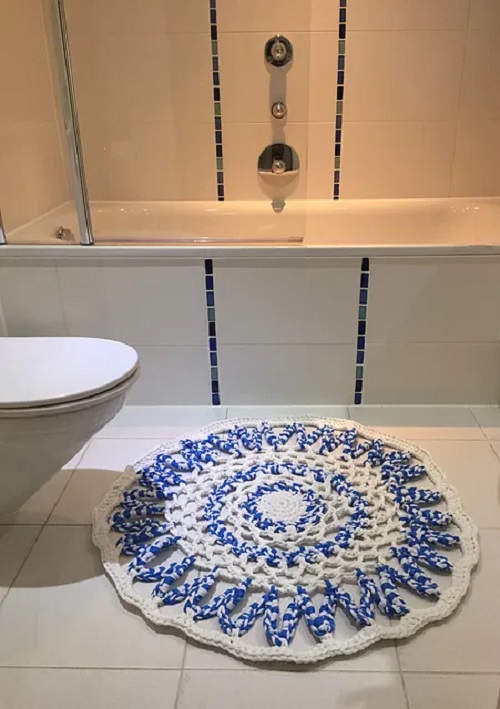 Doily Bath Mat Free Crochet Pattern