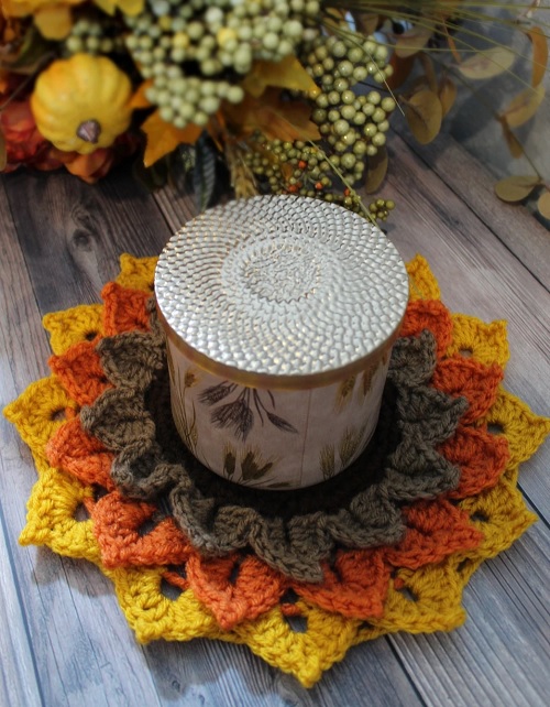 Sunflower Candle Coaster