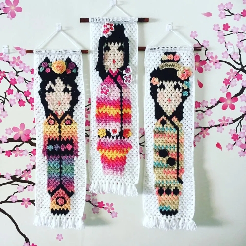 Kaori Geisha Doll Wall Art