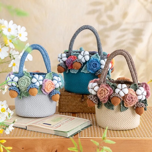 Autumn Harvest Basket Bag