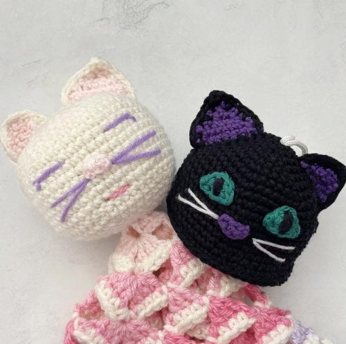 Cleo the Kitten Scrubby Amigurumi