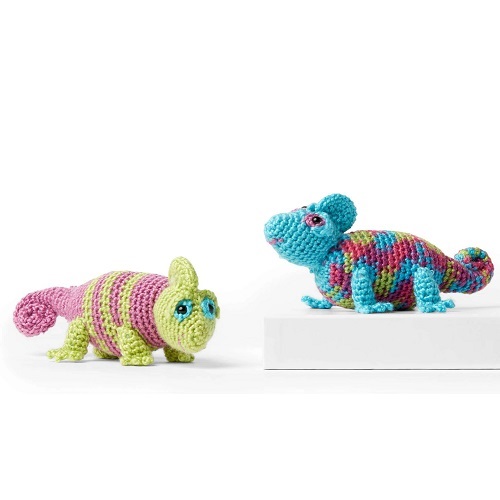 Crochet Colorful Chameleons