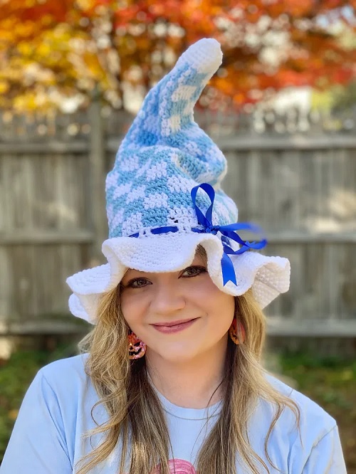 Gingham Witch Hat