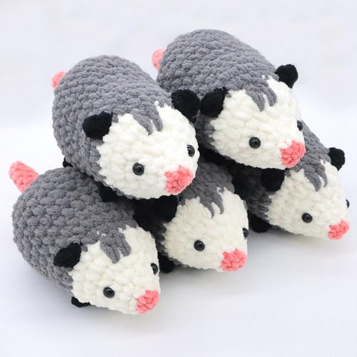 chunky possum amigurumi no sew pattern
