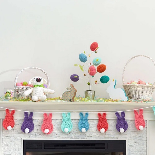Crochet Easter Bunny Garland Pattern