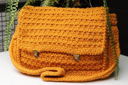 Crochet Messenger Bag Free Patterns 1