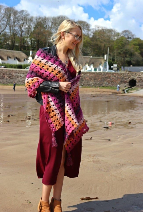 Crochet Rectangle Shawl Free Patterns 5