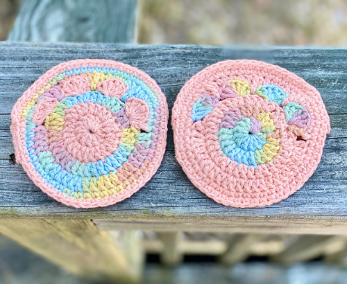 Paw Print Scrubbies Crochet Pattern