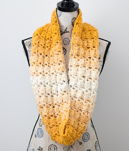 Blooming Autumn Infinity Scarf