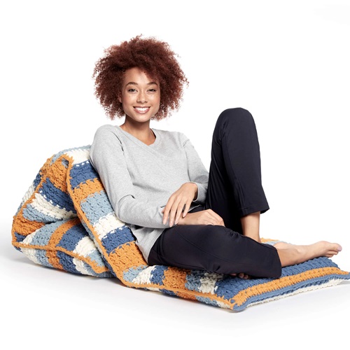Crochet Floor Pillow Lounger