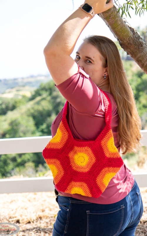 7 Crochet Hexagon Bag