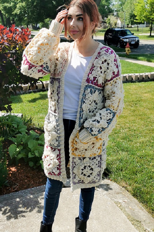 Festival Coat Cardigan Free Crochet Pattern