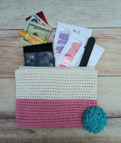 Dip Dyed Cosmetic Bag