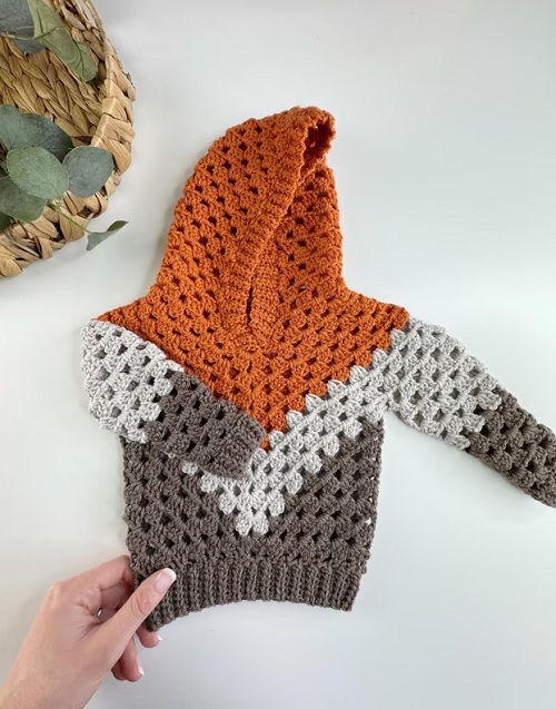 Baby Crochet hoodie