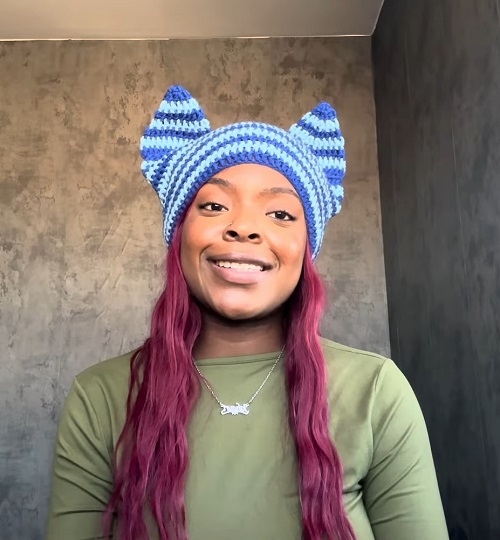 CROCHET EXTENDED CAT EAR BEANIE