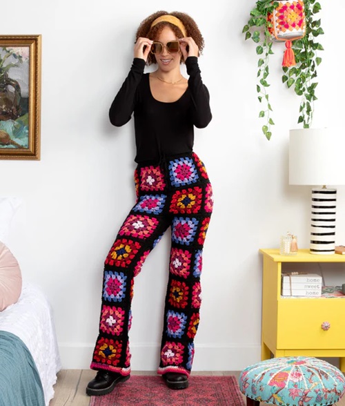 Crochet Women Long Pants Free Patterns 2