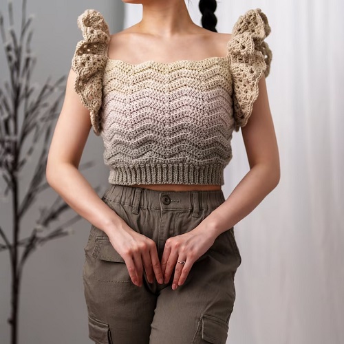 Ruffle Top Free Crochet Patterns 2