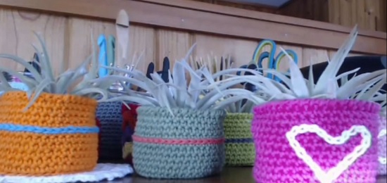 Crochet Air Plant Holder Patterns 3