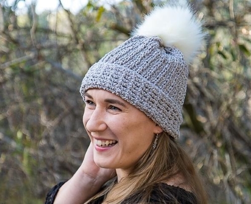 Easy Tunisian Crochet Hat