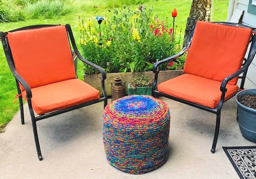 DIY Crochet Ottoman Ideas 4