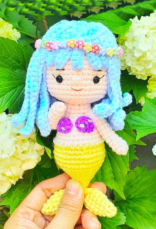 Summer Crochet Mermaid Doll