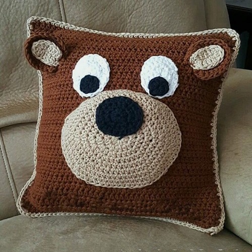 Cozy Teddy Bear Pillow