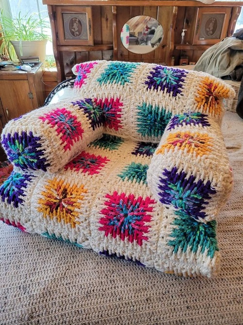 Most Beautiful Crochet Chair Cover 3