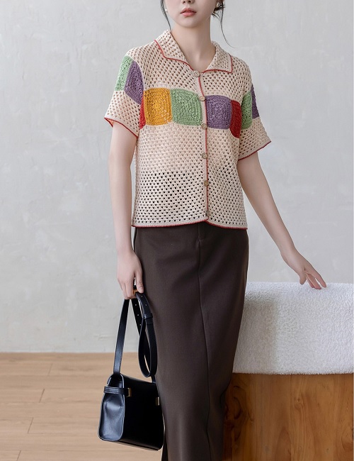 Rainbow Granny Square Cardigan