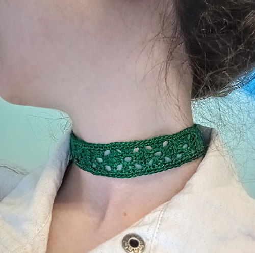 cute and easy Crochet Choker 4