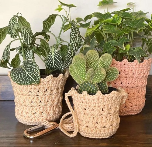 Plant Pot Cover Free Crochet Patterns 2