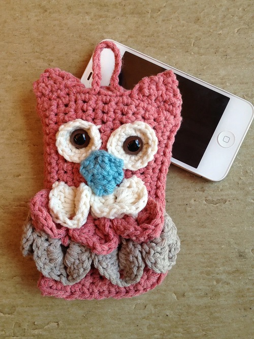 Owl Phone Cozy