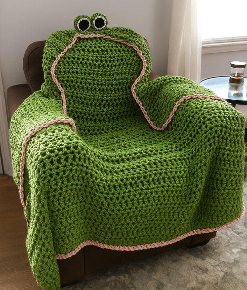 Frog Hooded Blanket