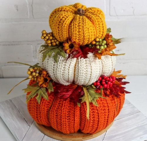 Crochet Pumpkin Home Decor Free Patterns