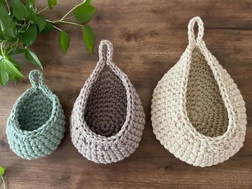 Crochet Hanging Baskets Free Patterns 4