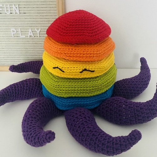 Octopus Stacking Toy Crochet Pattern
