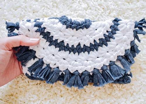 Star Spangled Crochet Clutch