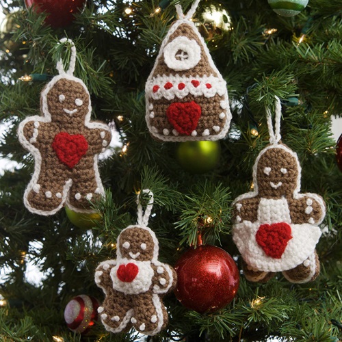 Crochet Gingerbread Tree ‚ Ornaments Pattern