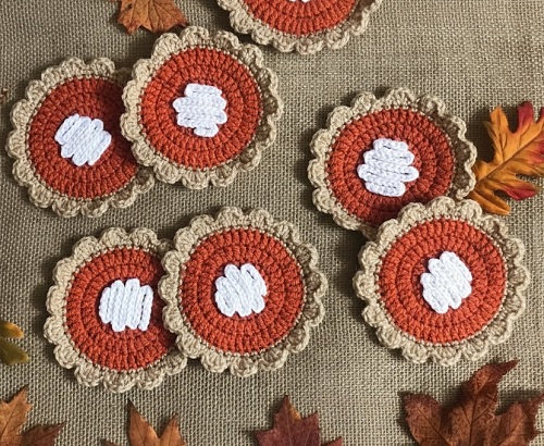 Crochet Thanksgiving Coasters Free Patterns 3