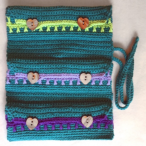 Easy and Cute Crochet Hook Organizer Case Pattern