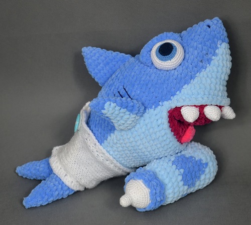 Baby Shark with Nappy and Bottle