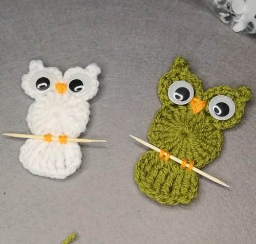 Crochet Owl Fridge magnets