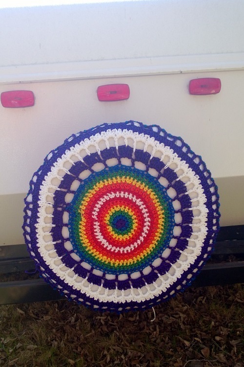 Crochet Spare Tire Cover