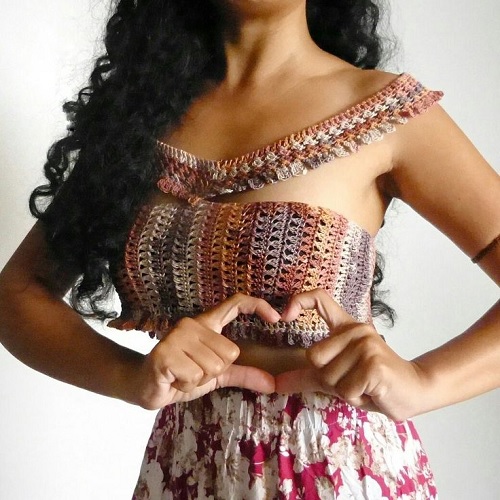 BOHO CROCHET Off-Shoulder Top