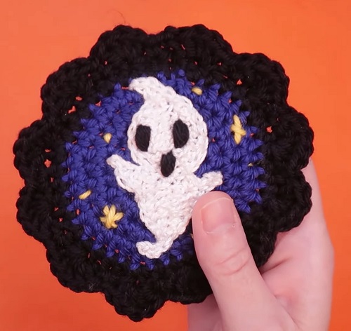 halloween ghost coasters