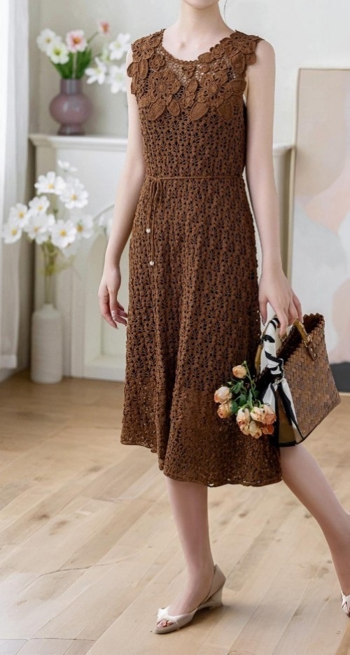 Summer Date Night Dress Free Crochet Patterns