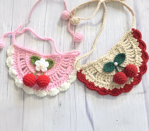 Cute cherry pet bandana