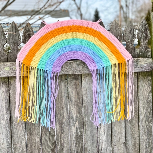 Rainbow Wall Hanging Crochet Pattern
