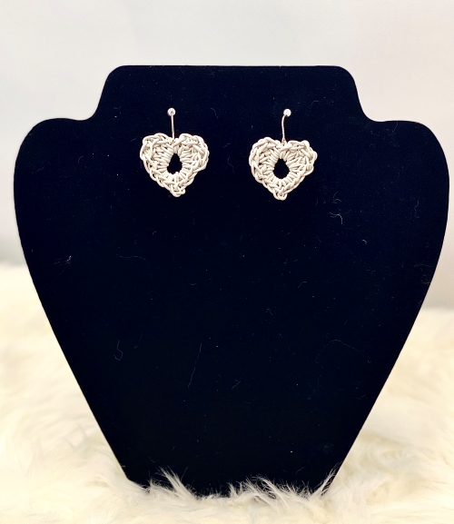 Crocheted Sassy Sweetheart Earrings
