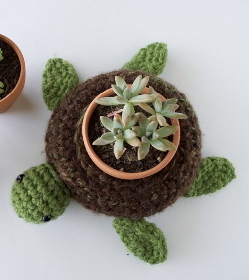 Succulent Holder Free Crochet Patterns 1